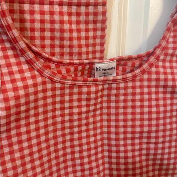 Athletic Set, Red Checkered Athletic Set, Biker shorts - Picture 3 of 5